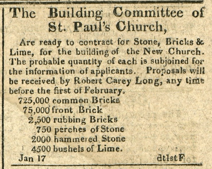 The Building Committee of St. Paul's Church are ready...