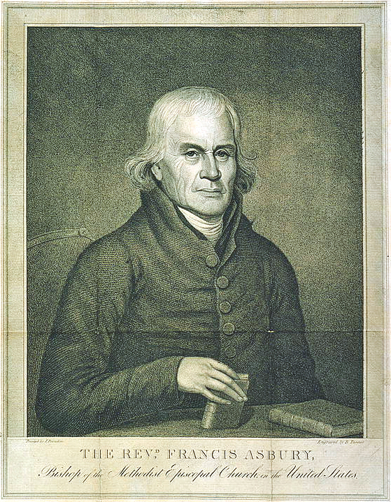 The Revd. Francis Asbury, Bishop of the Methodist Episcopal Church in the United States