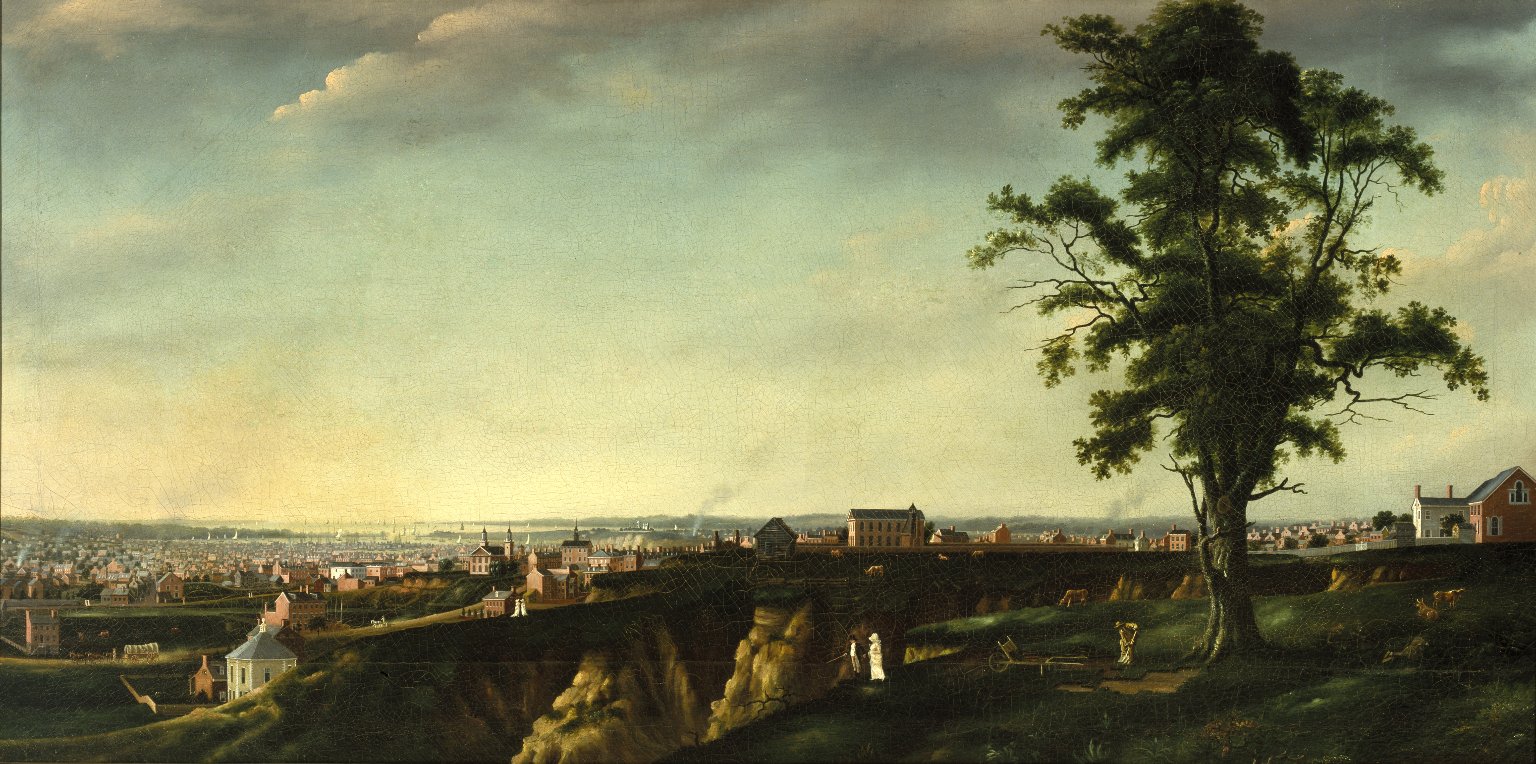 View of Baltimore from Chapel Hill, by Francis Guy, American, 1760-1820